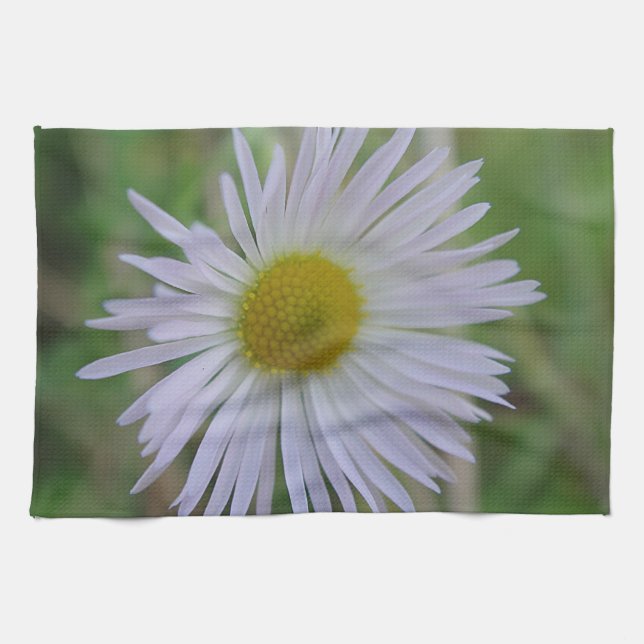 Geschirrtuch weisse Wildblüte Kökshandduk (Horisontell)