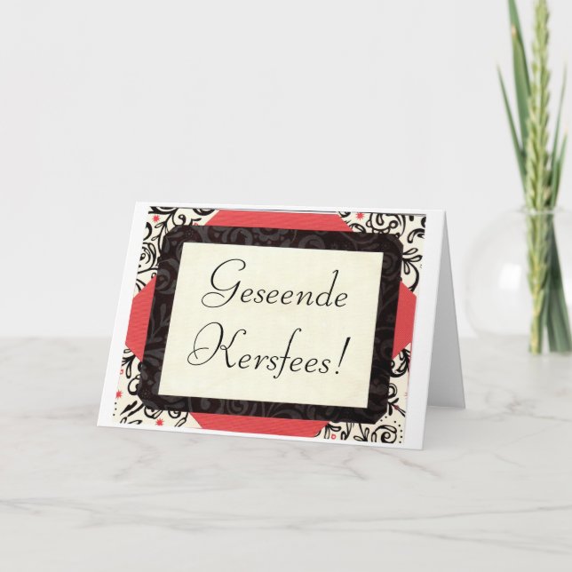 Geseende Kersfees! Helgkort (Framsida)