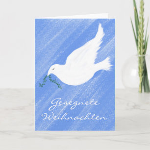 Gesegnete Weihnachten fridsam duva Helgkort