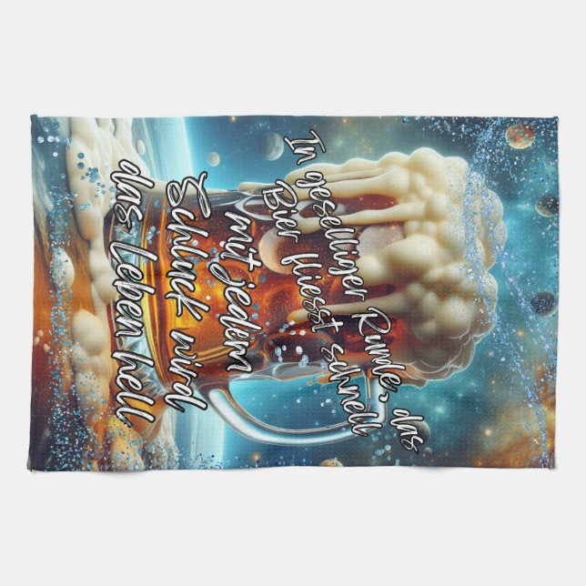 Geselliges Bier  Kökshandduk (Horisontell)