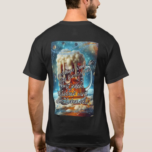 Geselliges Bier  T Shirt (Baksida)