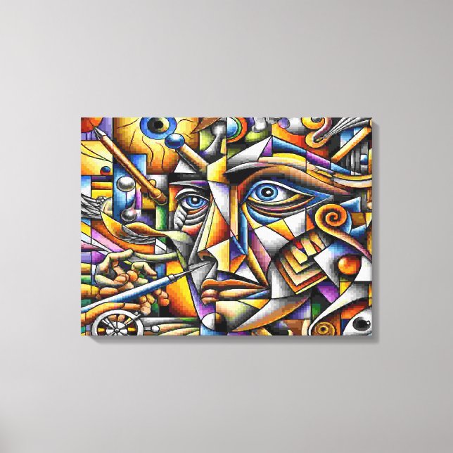 Gesicht Canvastryck (Framsida)