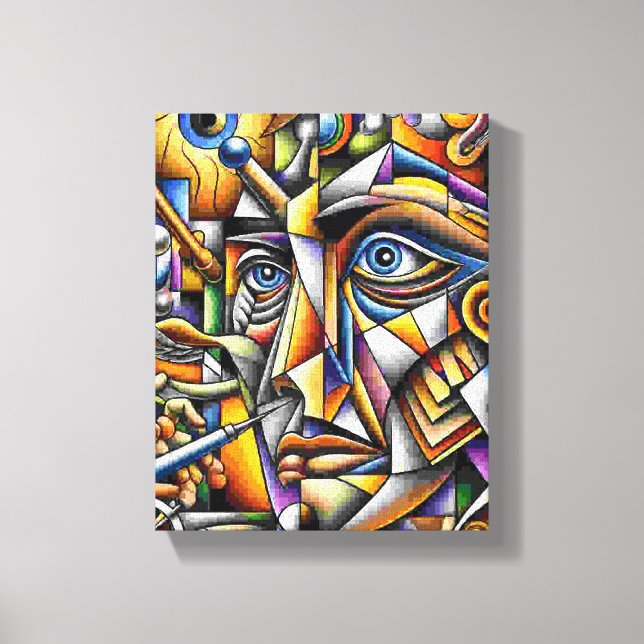 Gesicht Canvastryck (Framsida)