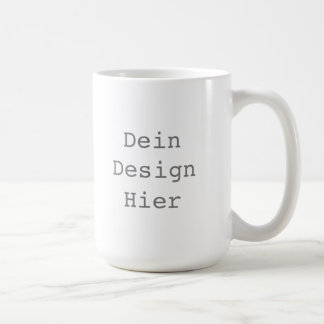 Gestalte deine 443 ml Klassische Weiße Tasse Kaffemugg