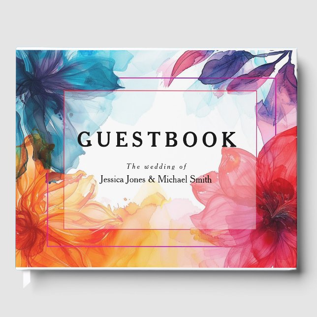 Gestbook Anemone Dreamscape Bröllop Gästböcker (Framsida)