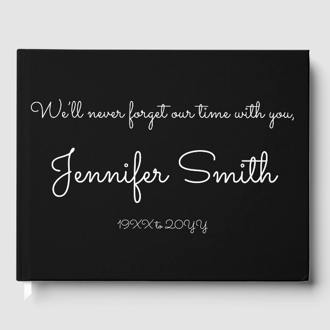 Gestbook för grundläggande och minimalistiska symp gästböcker (Framsida)