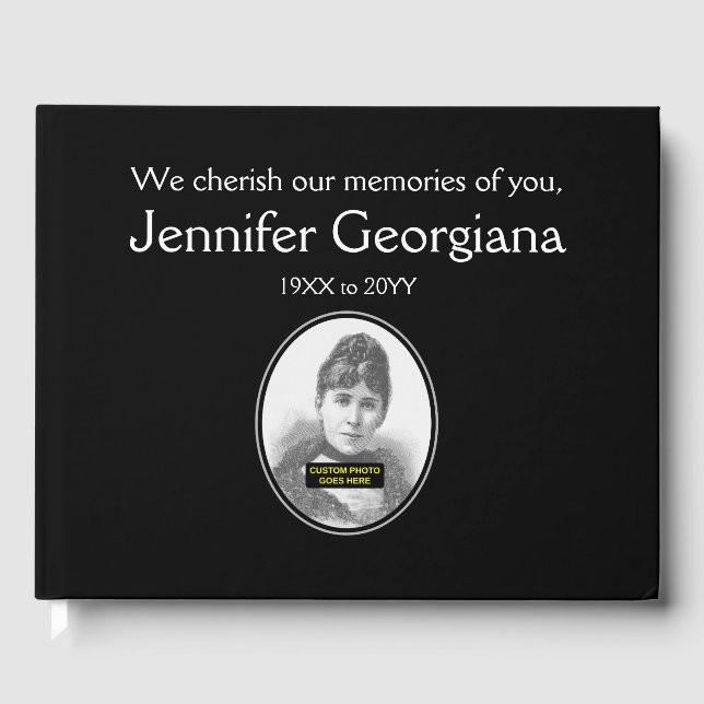 Gestbook med enkla kondoleanser gästböcker (Framsida)