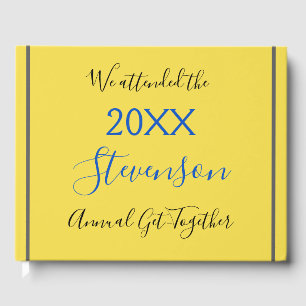 Gestbook med minimal och enkel familjereservering gästböcker