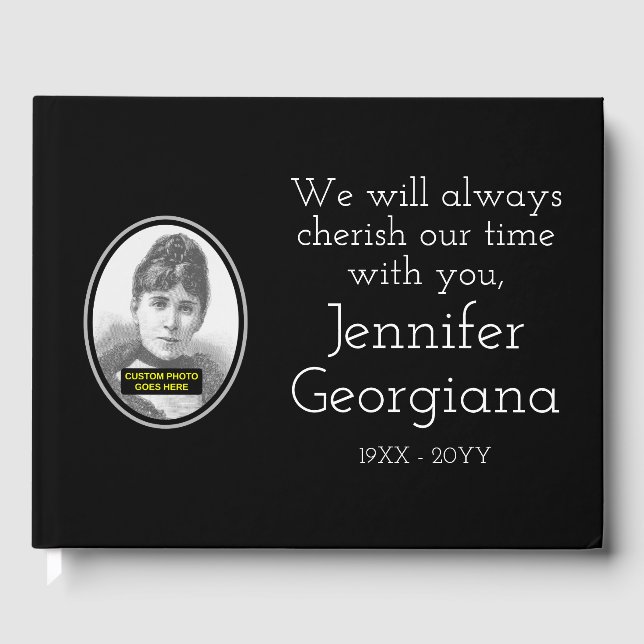 Gestbook med minimalistiska, respektabla sympatier gästböcker (Framsida)