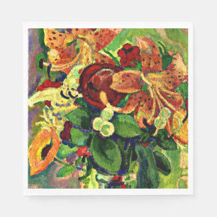 Gestel - Fortfarande livstid med tiger Lilies Pappersservett