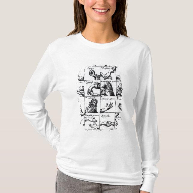 Gester för att efterapa John Bulwers 'Chrilogia T Shirt (Framsida)