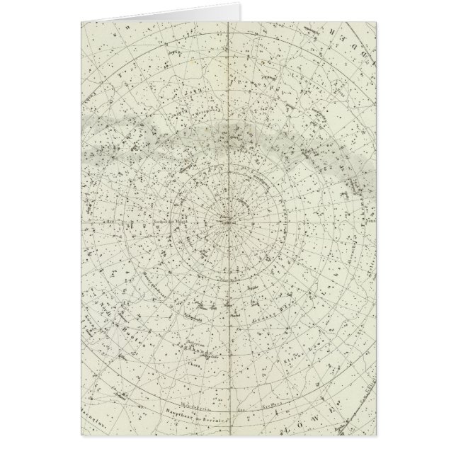 Gestirnte Himmel Nord Hälsningskort (Framsidan)