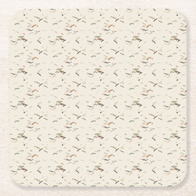 Geststudieunderlägg Underlägg Papper Kvadrat (Framsidan)