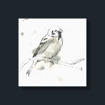 Gestural Bird Study Canvastryck<br><div class="desc">Den här utskriften innehåller en skiss av en persicherad fågel | i juni Erica Vess</div>