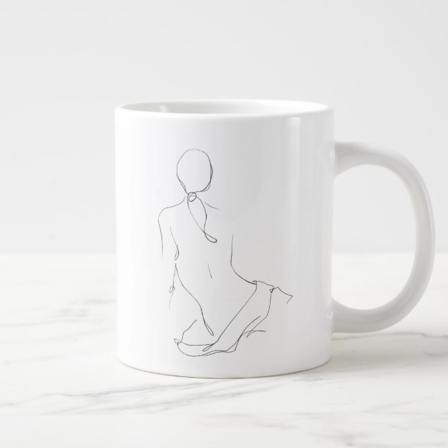 Gestural kontur jumbo mugg (Höger)