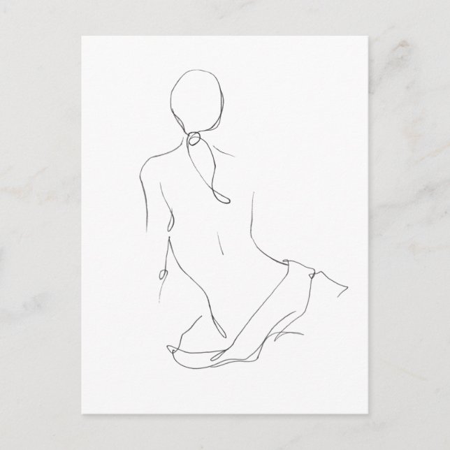 Gestural kontur vykort (Framsida)