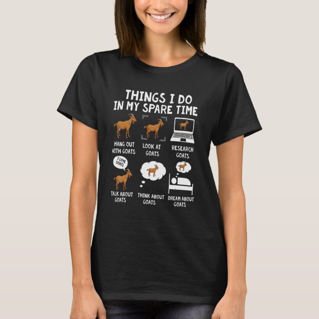 get 6 Sak jag gör i min vilotid, goat T Shirt (Framsida)
