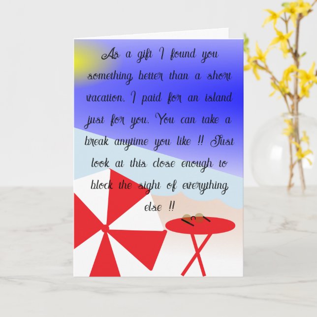 GET AWAY 24/7 KORT (Gul blomma)