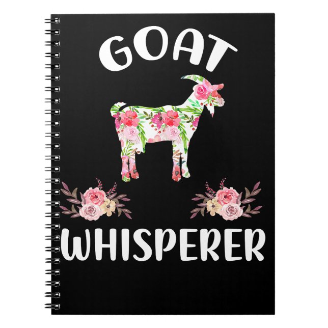 Get Floral Goat Whisperer Bucks Expert Kid Caprin Anteckningsbok (Framsidan)