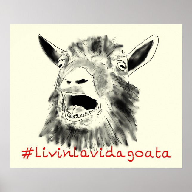 Get fun Livin La Vida Geten säger Poster (Framsidan)