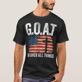 GET Gud Över Alla Ting Amerikansk Tro Kristendom T Shirt