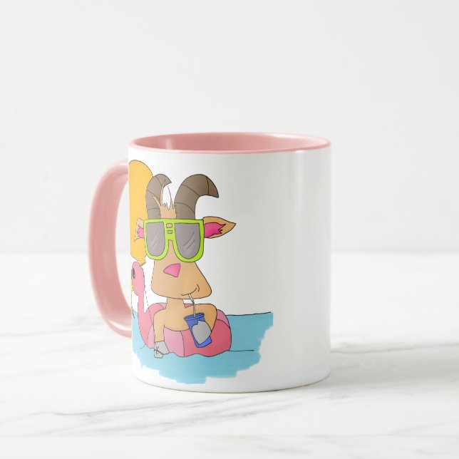 Get i en Flamingoflöte - kaffemugg (Framsida vänster)