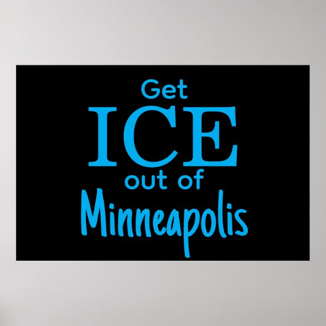 Get ICE out of [place] Poster (Framsidan)