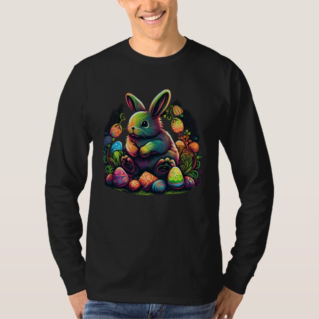 Get into the holiday spirit with this Easter Bunny T Shirt (Framsida)