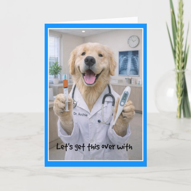 Get It Over With Get Well Card  NTA-1 Kort (Framsida)