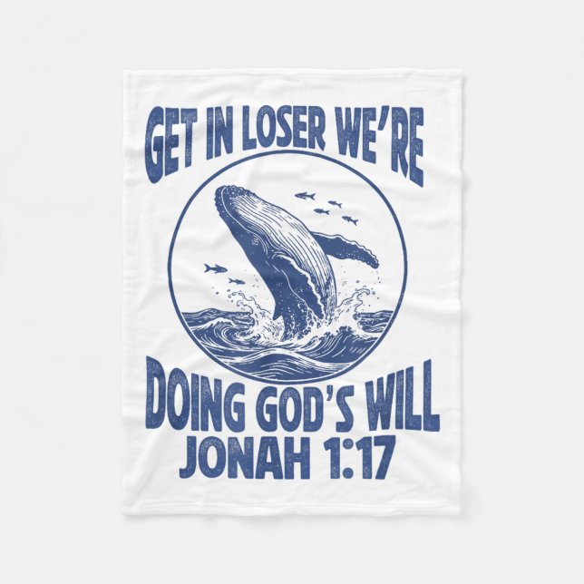 Get Loser We're Doing God's Scripture Design Fleecefilt (Framsidan)