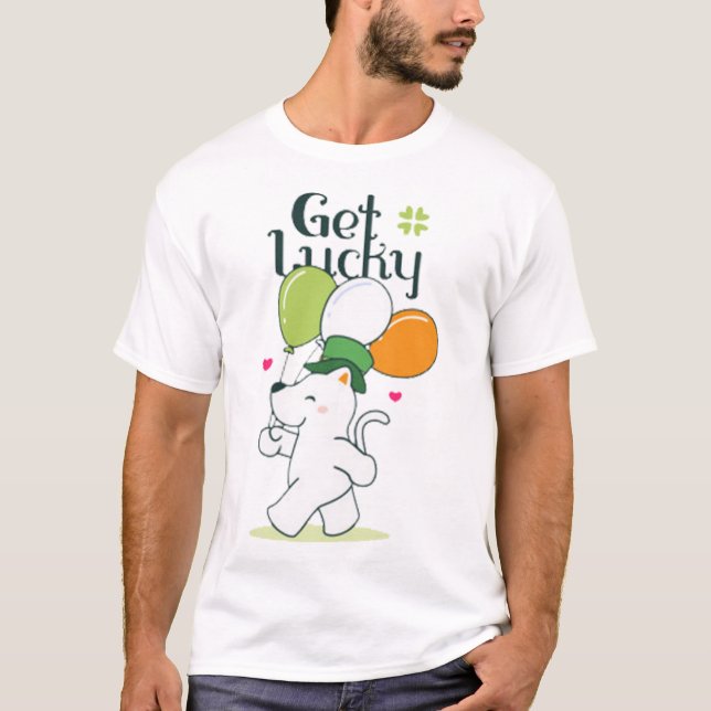 Get lucky t shirt (Framsida)