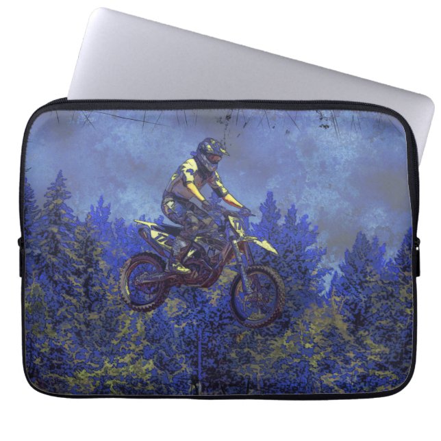 "Get Luft" Motocross Dirt-Bike Champion Racer" Laptop Sleeve (Framsidan)