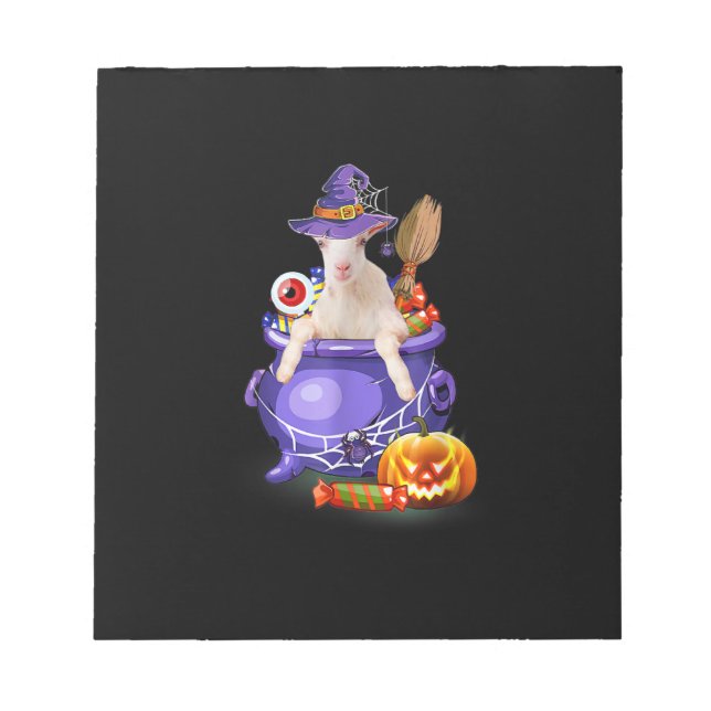 get med kandispumpkin Halloween Gift Anteckningsblock (Framsida)