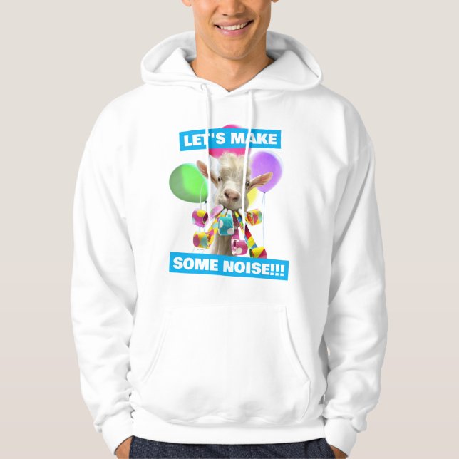 Get med partyblåsare hoodie (Framsida)