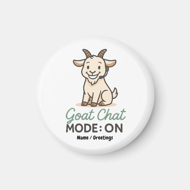 Get Mode: PÅ | Rolig Gettalande Design  Magnet (Framsidan)