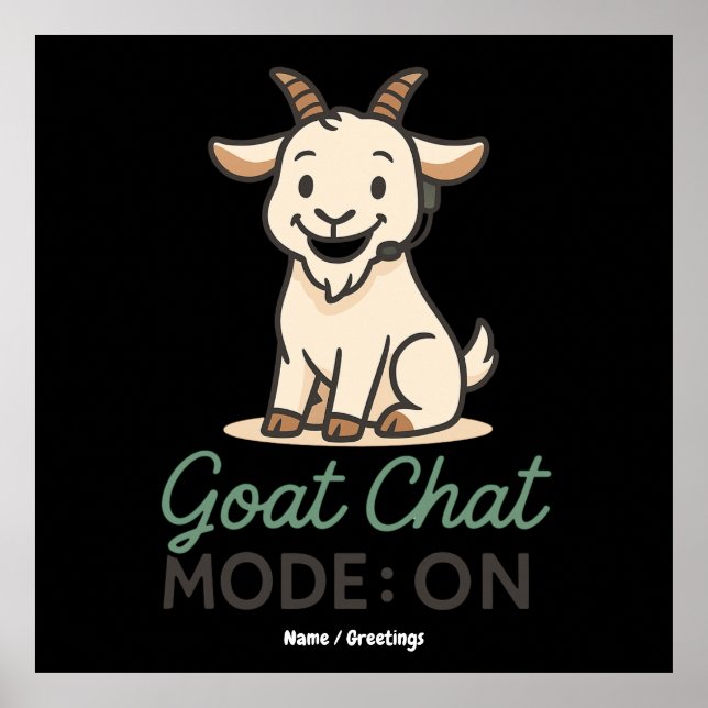 Get Mode: PÅ | Rolig Gettalande Design  Poster (Framsidan)