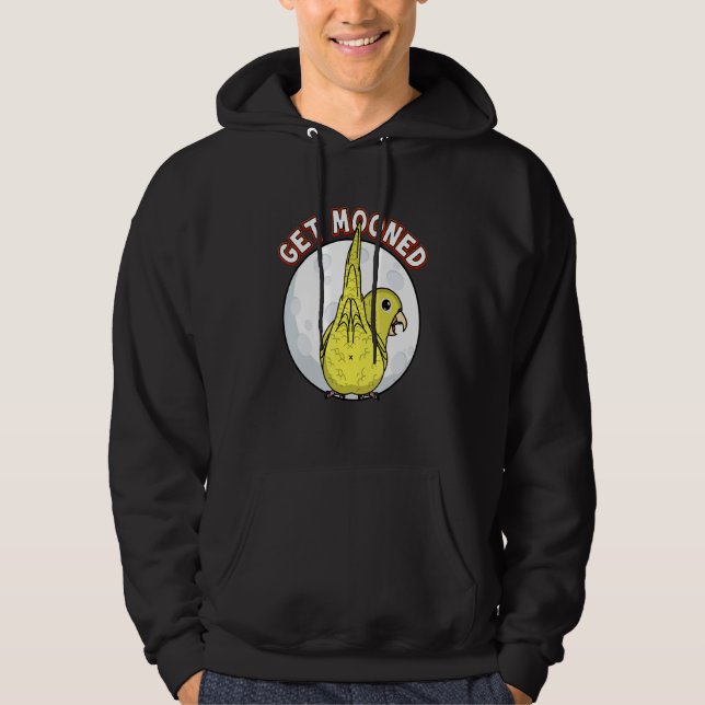 Get Mooned I Parrot Underfluffies I Yellow Parrotl Hoodie (Framsida)