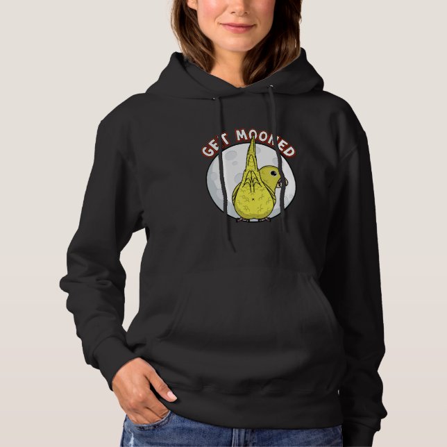Get Mooned I Parrot Underfluffies I Yellow Parrotl T Shirt (Framsida)