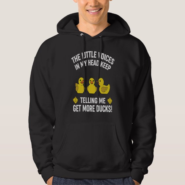 Get More Ducks Rubber Duck Hoodie (Framsida)