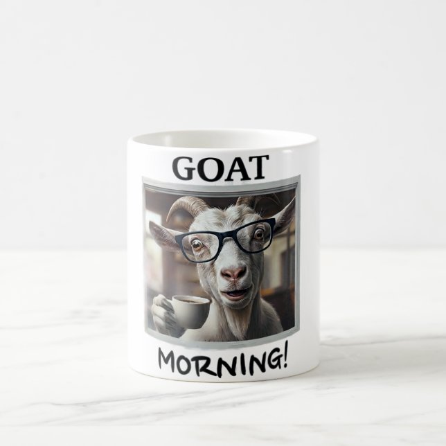 Get Morgonkaffe Rolig Get med Glasögon Design Kaffemugg (Center)