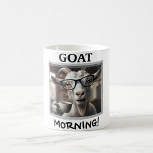 Get Morgonkaffe Rolig Get med Glasögon Design Kaffemugg