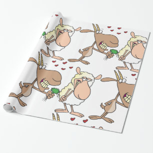 Get och får i kärlek presentpapper