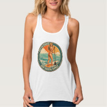 Get On Board SUP Pinup Paddleboard Retro Surf Shop