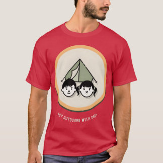 Get Outrs With Dad Camping Dad Apparel boy T Shirt