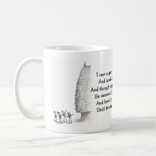 Get på en höstack och nissen kaffemugg