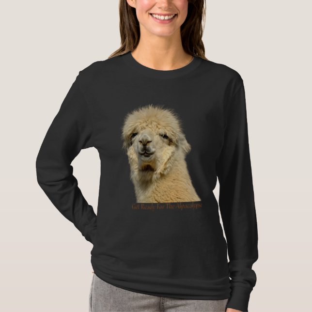 Get Ready For The Alpacalypse Cute Alpaca animal L T Shirt (Framsida)