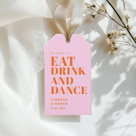 GET READY TO EAT DRINK AND DANCE! Wedding  Presentetikett