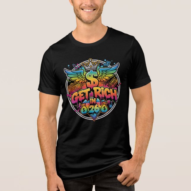 Get Rich In 26  T Shirt (Framsida)