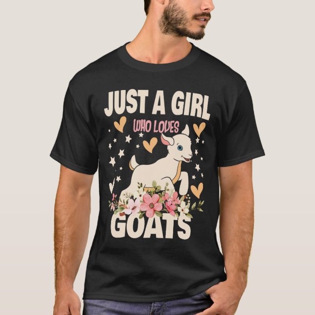 Get Shirt Bara En Tjej Som älskar Getter Kärlek T- T (Framsida)