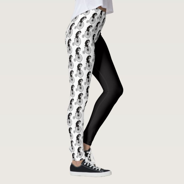 Get som rider en cykel leggings (Höger)